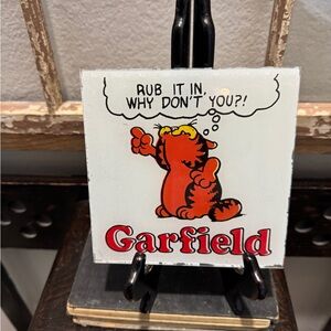 Vintage Garfield Ceramic Tile